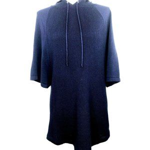 Women's Chaps Navy Blue Shirt Hoodie Size Large
